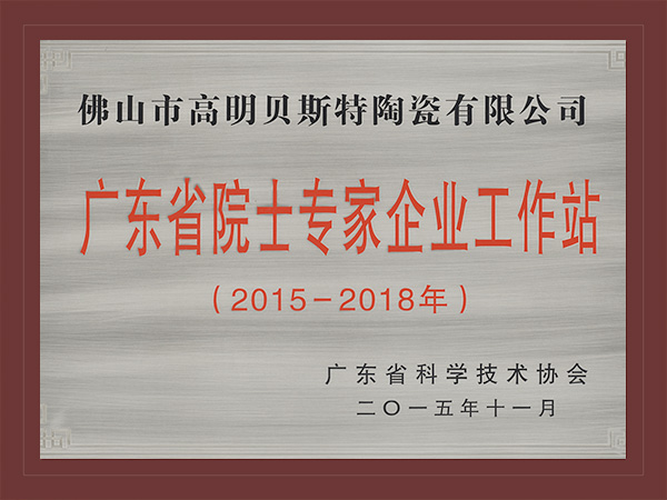 BTP-2015-2018广东省院士专家企业工作站